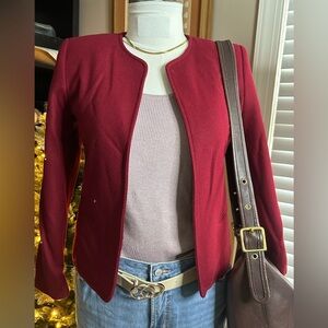 Orvis Red Wool Blazer